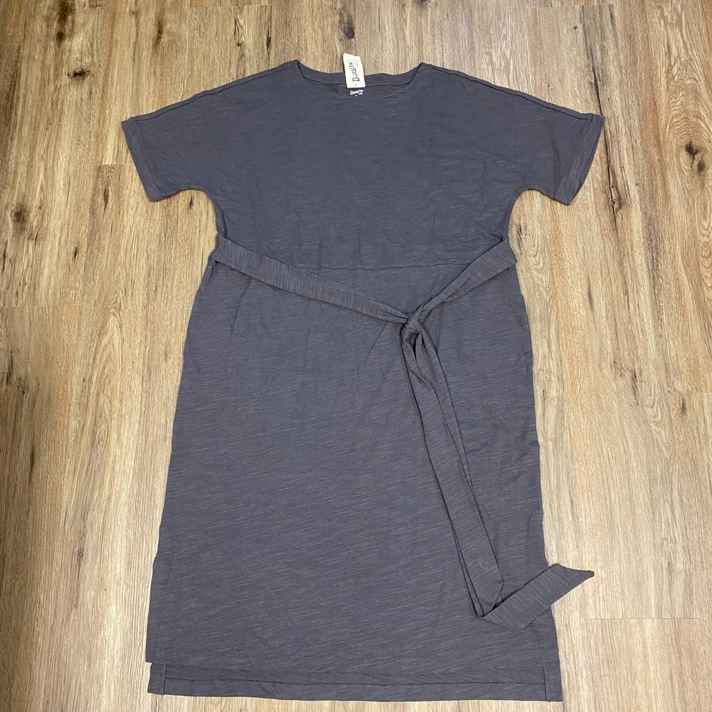 Duluth T-Shirt Dress Trading Slow With Flow Career Casual XXL Gray Cotton Comfy
